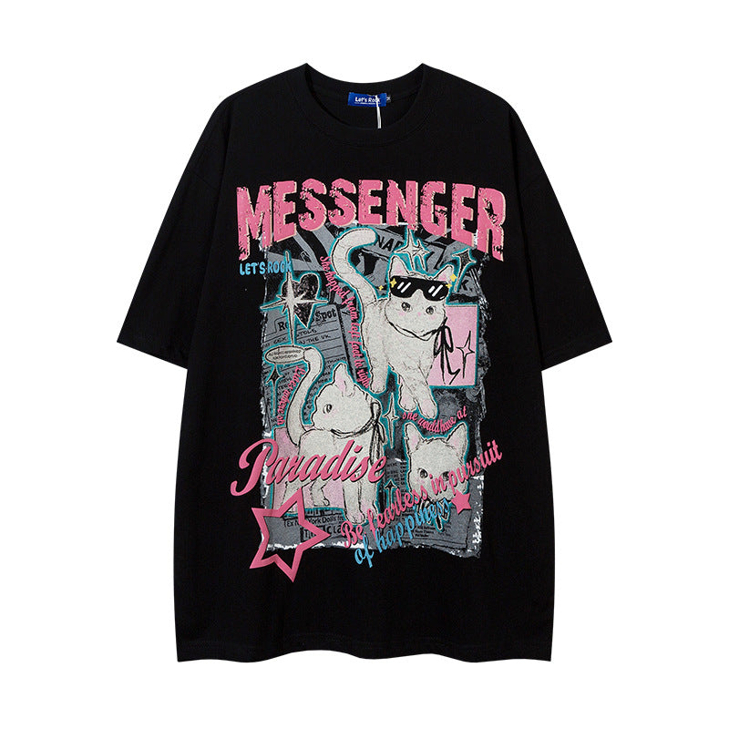 Nyc 1990 Shirt Crew Neck Short Sleeve T-Shirt Hip Hop oversize