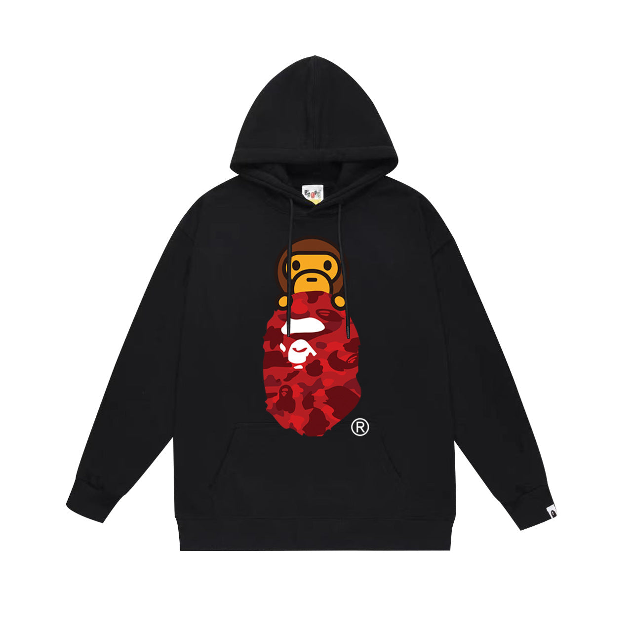 Ape Hoodie Autumn/Winter Letter Print Loose Hoodie Pullover Ape Sweater