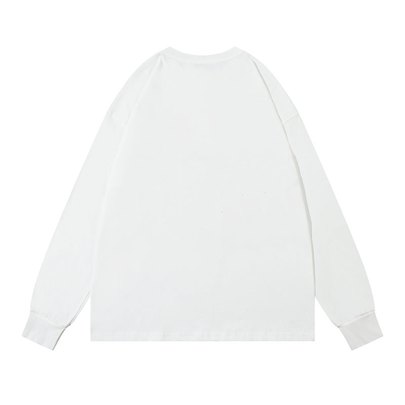 Marcas De Streetwear Long Sleeve T-Shirt Spring and Autumn Loose Crew Neck Top