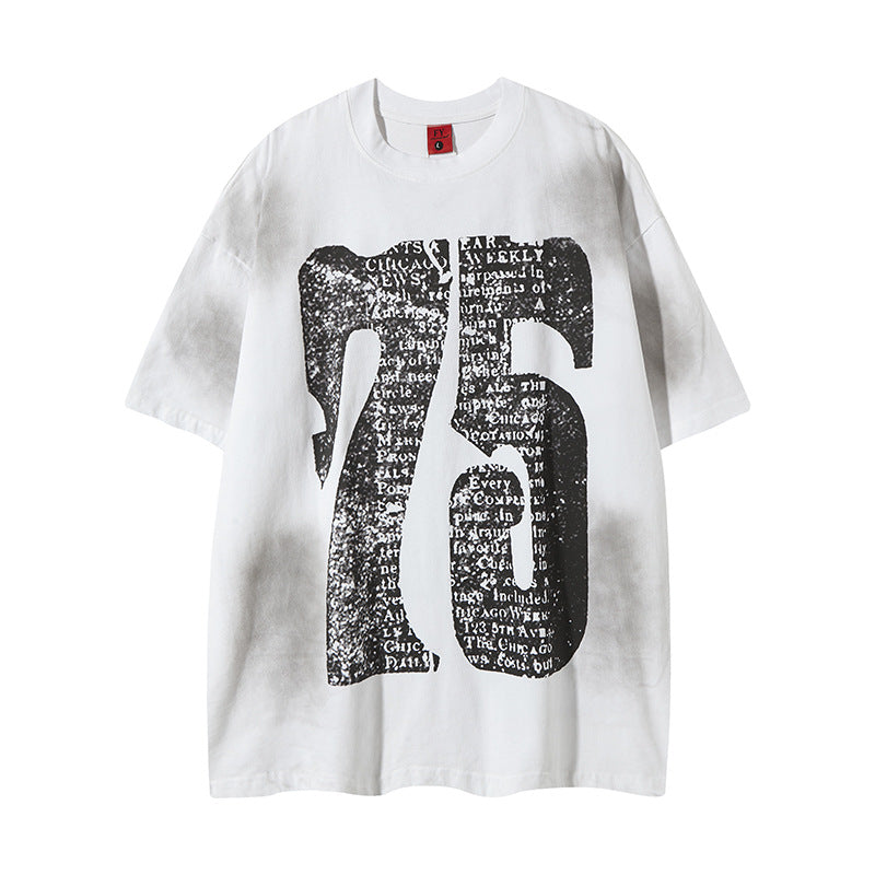 New York Hip Hop Style Loose Short Sleeve T-Shirt Summer Casual Top