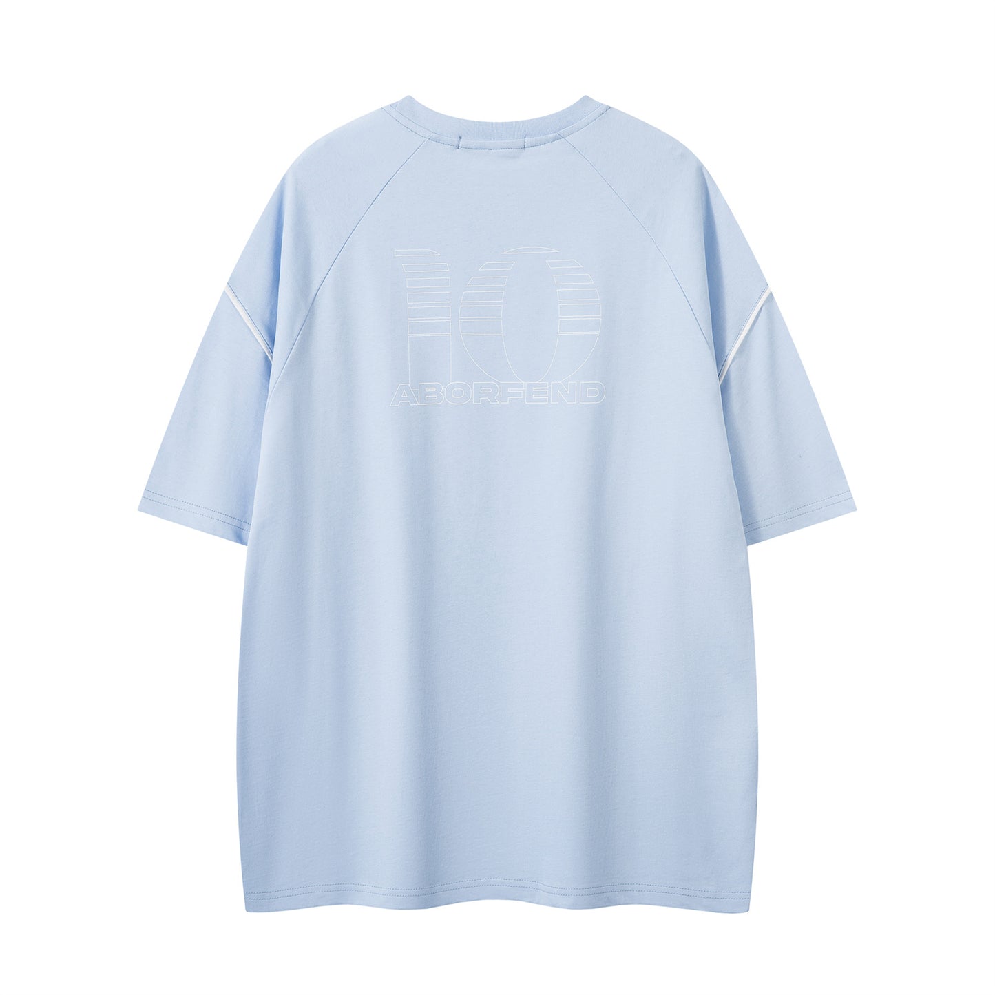 Distorted vintage casual short-sleeved t-shirt top