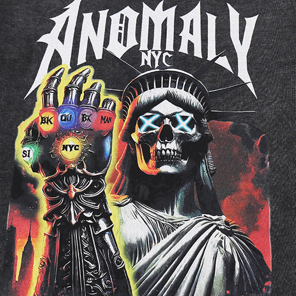 Hip hop clothing new york summer hip hop skull t-shirt short sleeve