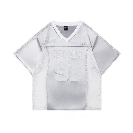 Camisetas streetwear Summer Vintage Alphanumeric Print Casual Loose Short Sleeve T-Shirt