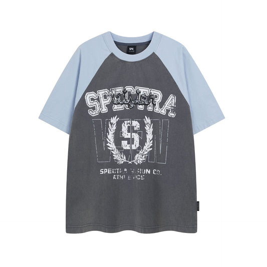 Hustle vintage summer vintage wash print short sleeve t-shirt