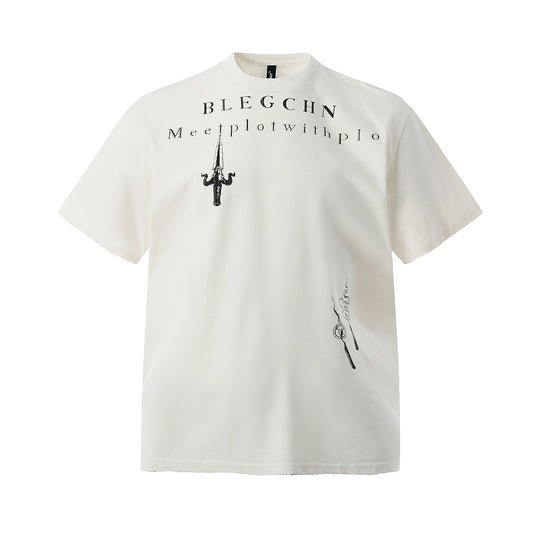 Hip hop shirt summer vintage t-shirt short sleeve