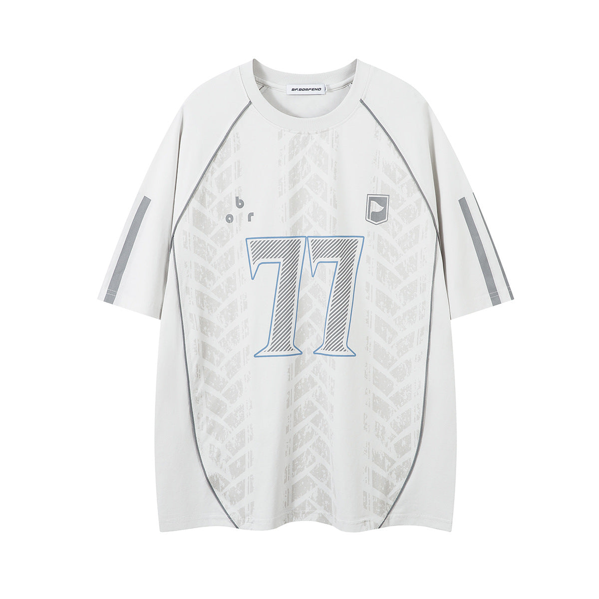 Racing oversized t shirt summer short sleeve jersey loose hiphop racing jersey sweatshirt