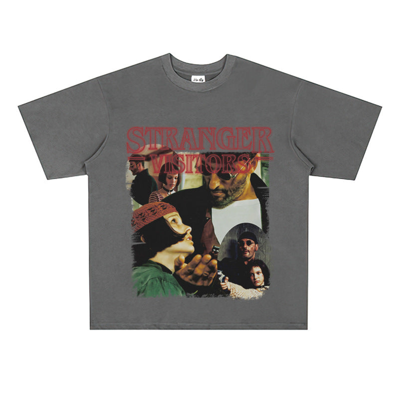 Film Star T Shirt Movie This Killer Is Not Too Cold Trendy Pure Cotton Short Sleeve Loose T-shirt Men and Women