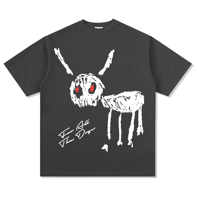 New york hip hop shop DRAKE print short sleeve t-shirt vintage