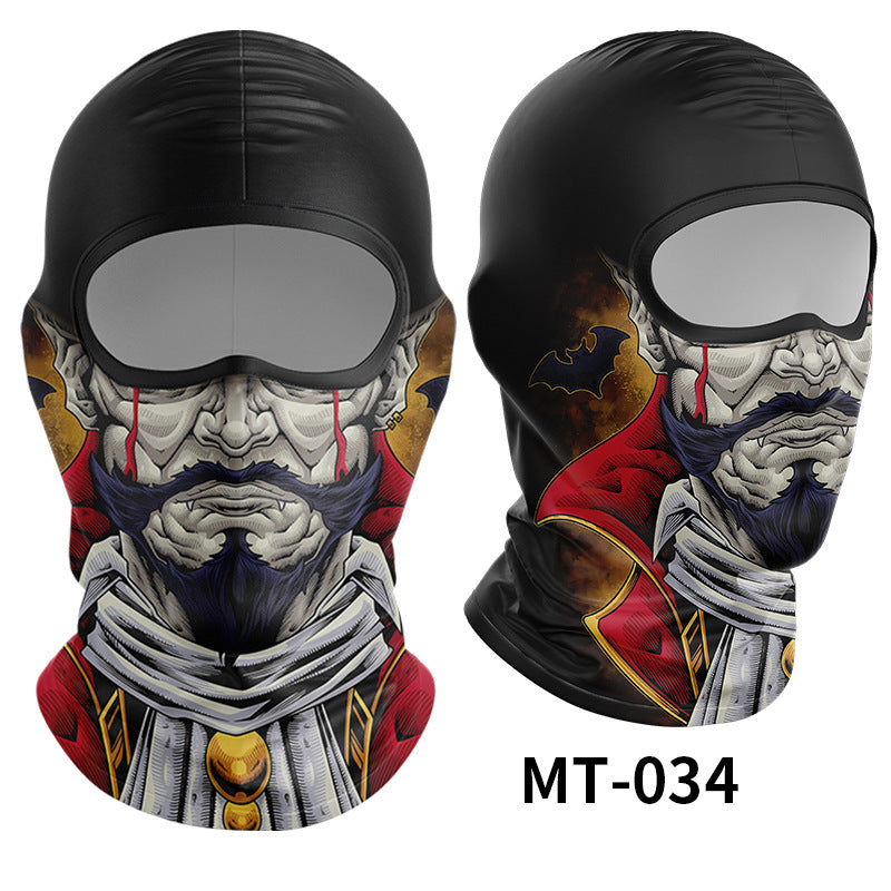 Cycling Windproof Hood Sunscreen Windproof Ice Silk Mask Men's and Women's Full Face