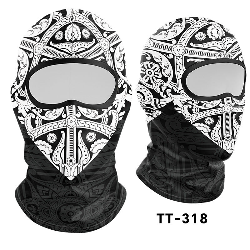 Cycling Windproof Hood Sunscreen Mask Scarf Integrated Lining