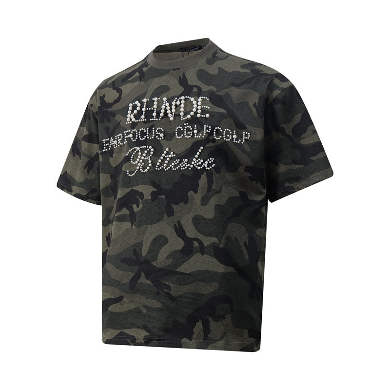 Casual Street Wear Vintage Short Sleeve T-Shirt Crew Neck Summer Top