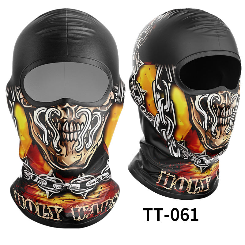 Cycling Windproof Hood Ice Silk Headgear Men's Lined Cap
