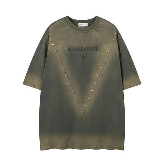 Hip hop shirt summer vintage t-shirt short sleeve loose top