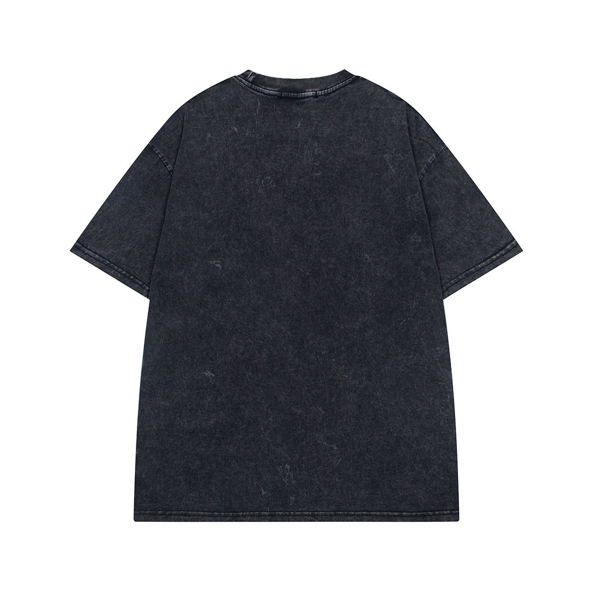 Retro Style Shirt For Men Summer Wash Old T-Shirt Short Sleeve