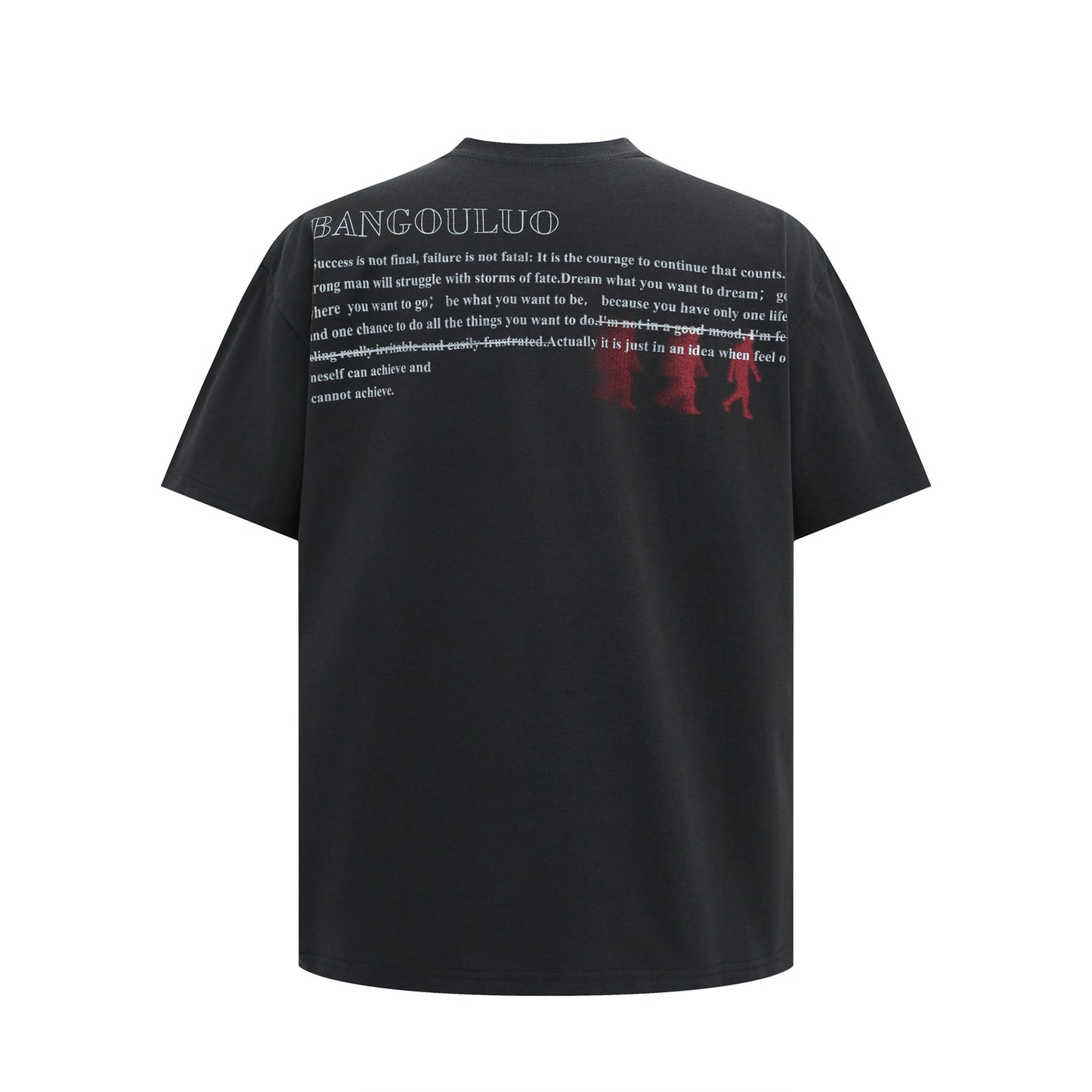 Unisex T-shirts Summer Shadow Portrait Men's Loose Short Sleeve T-Shirt