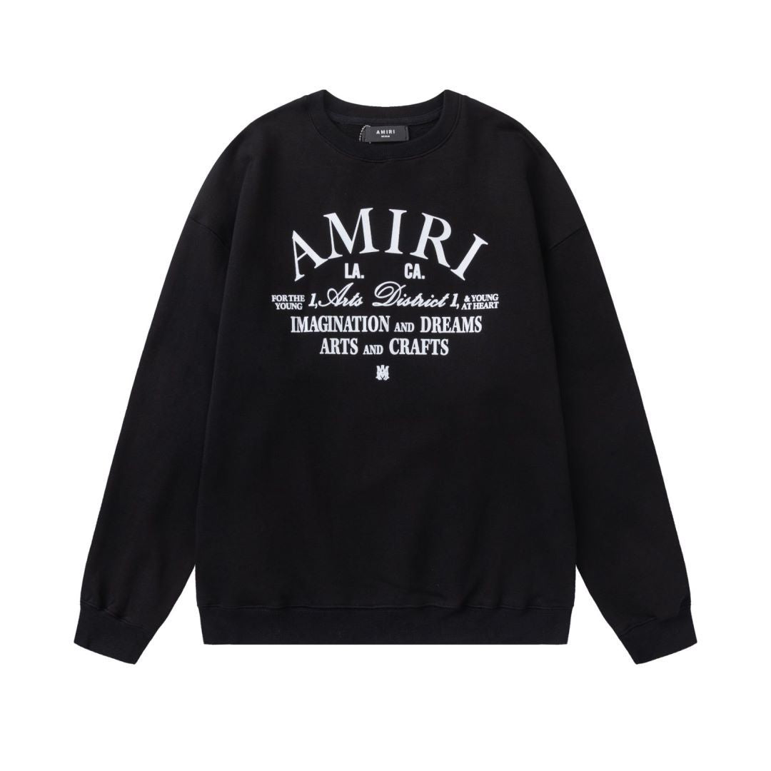 Amiri Sweatshirt Autumn/Winter AMI Letter Logo Printed Crew Neck Sweater
