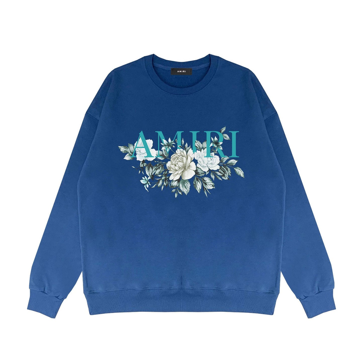Amiri Long Sleeved Shirt Fashion Brand Crew Sweatshirts round Neck Sweater
