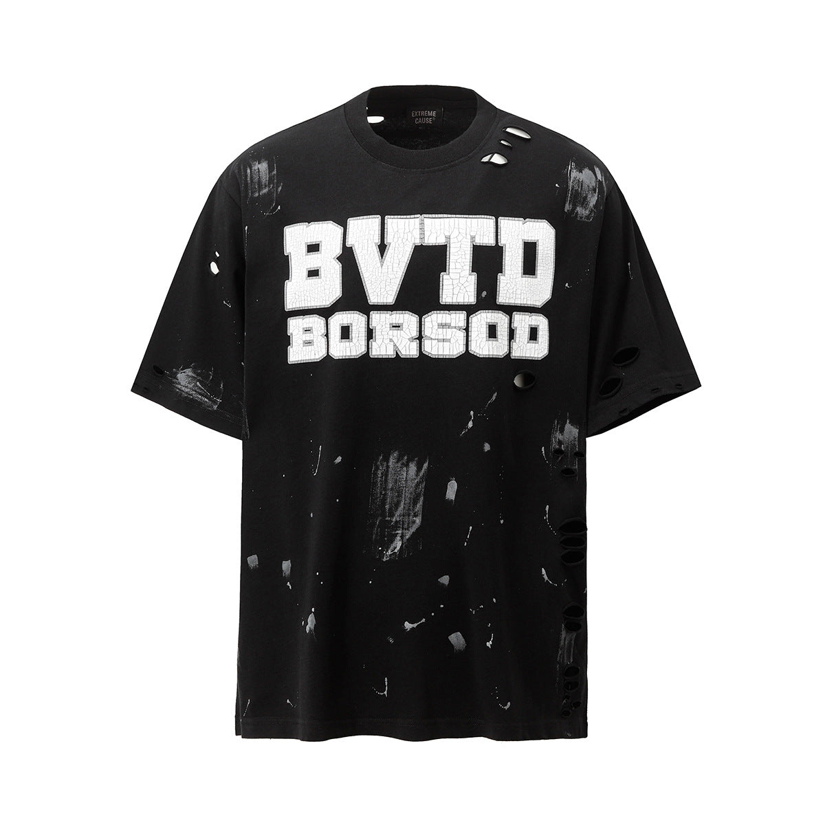 Retro Style Shirt For Men Summer Hip Hop tee Graffiti Print Short Sleeve T-Shirt
