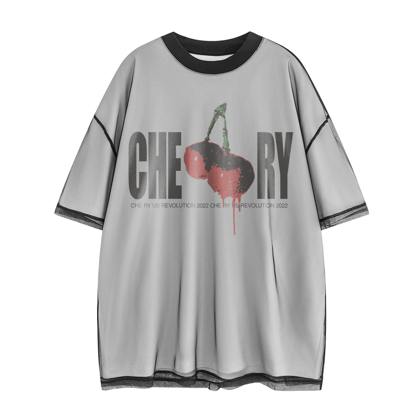 Camisetas streetwear Summer Vintage Alphabet Print Casual Loose Short Sleeve T-Shirt