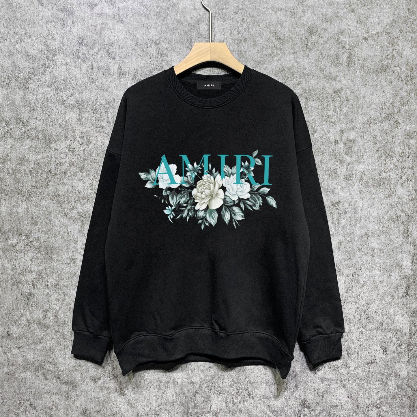 Amiri Long Sleeved Shirt Fashion Brand Crew Sweatshirts round Neck Sweater