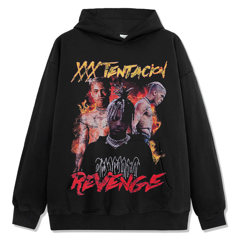 Marcas streetwear usa hip hop rap XXX TENTACION autumn/winter hooded sweater hoodie
