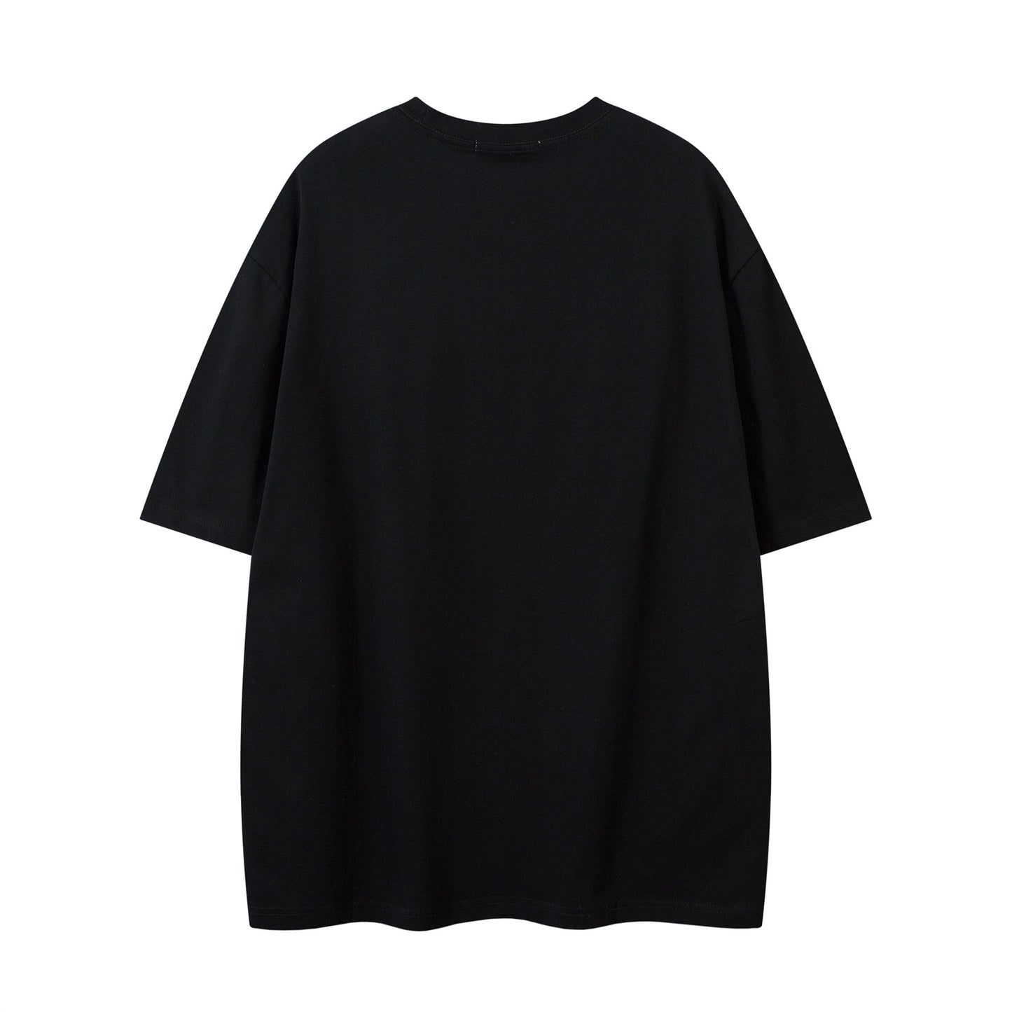 Distorted vintage graffiti short-sleeved t-shirt summer loose casual top