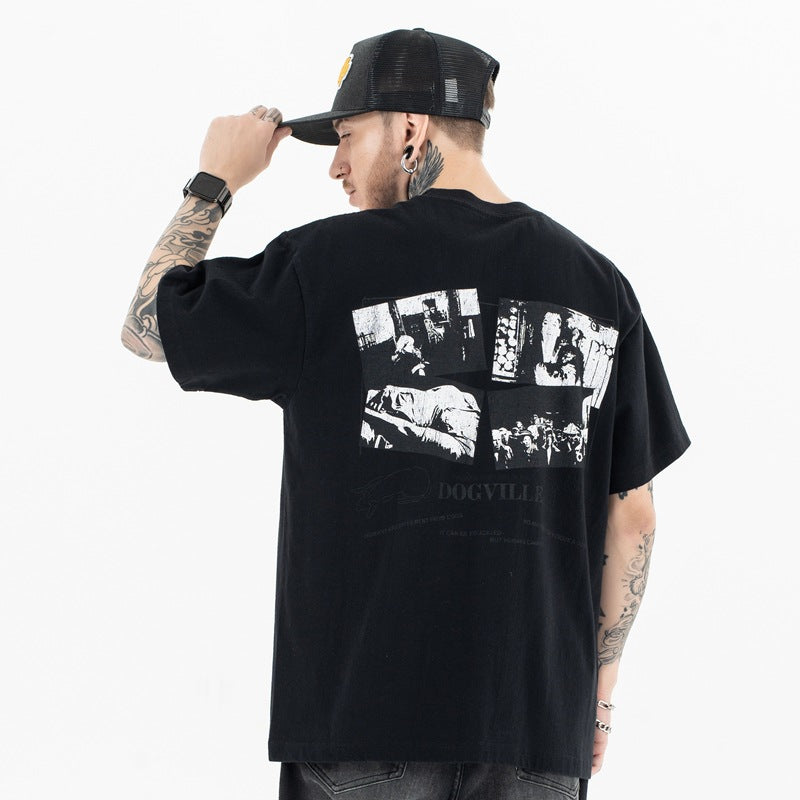 Vintage 90s Hip Hop Clothing Summer Short Sleeve T-Shirt