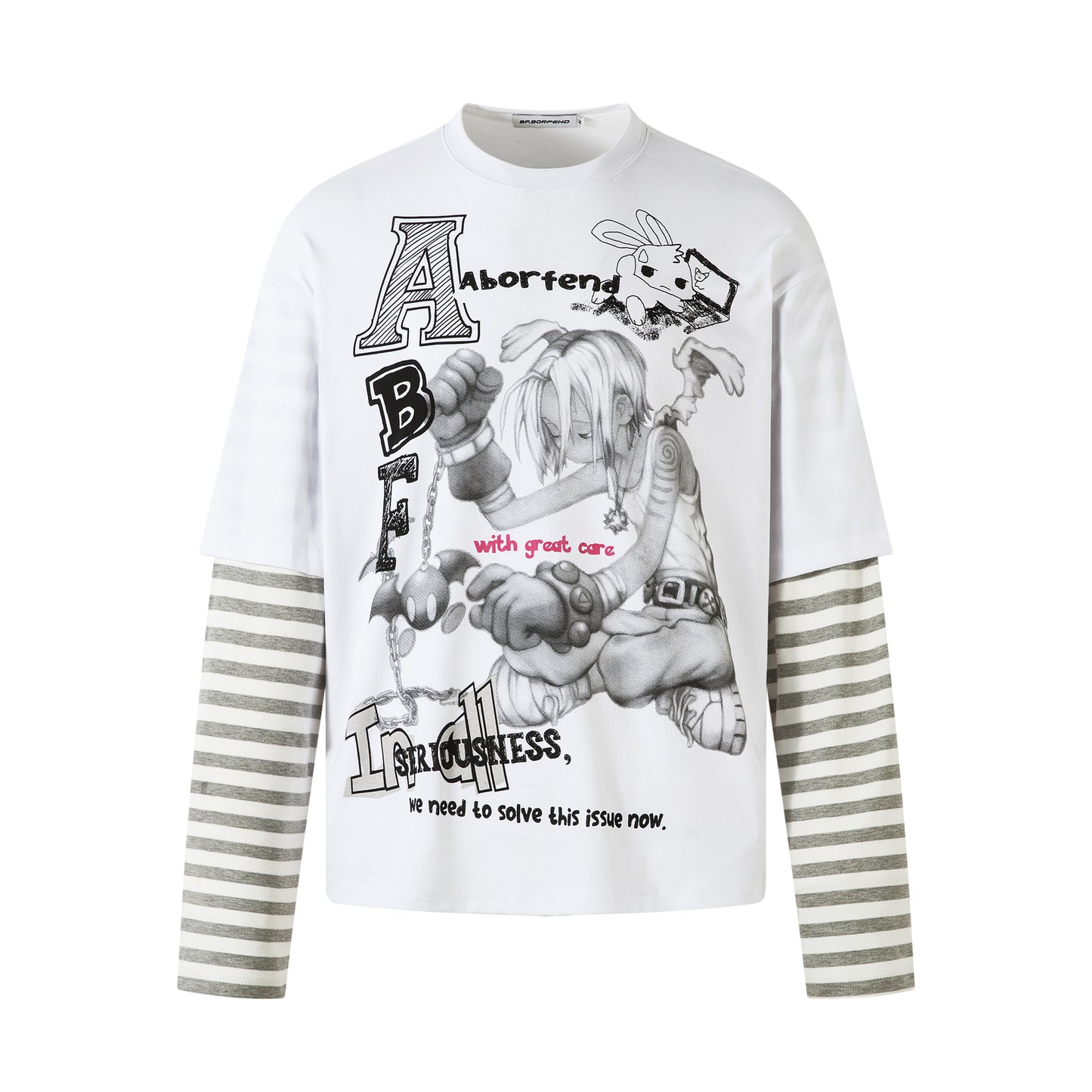Unisex long-sleeved shirt autumretro round neck