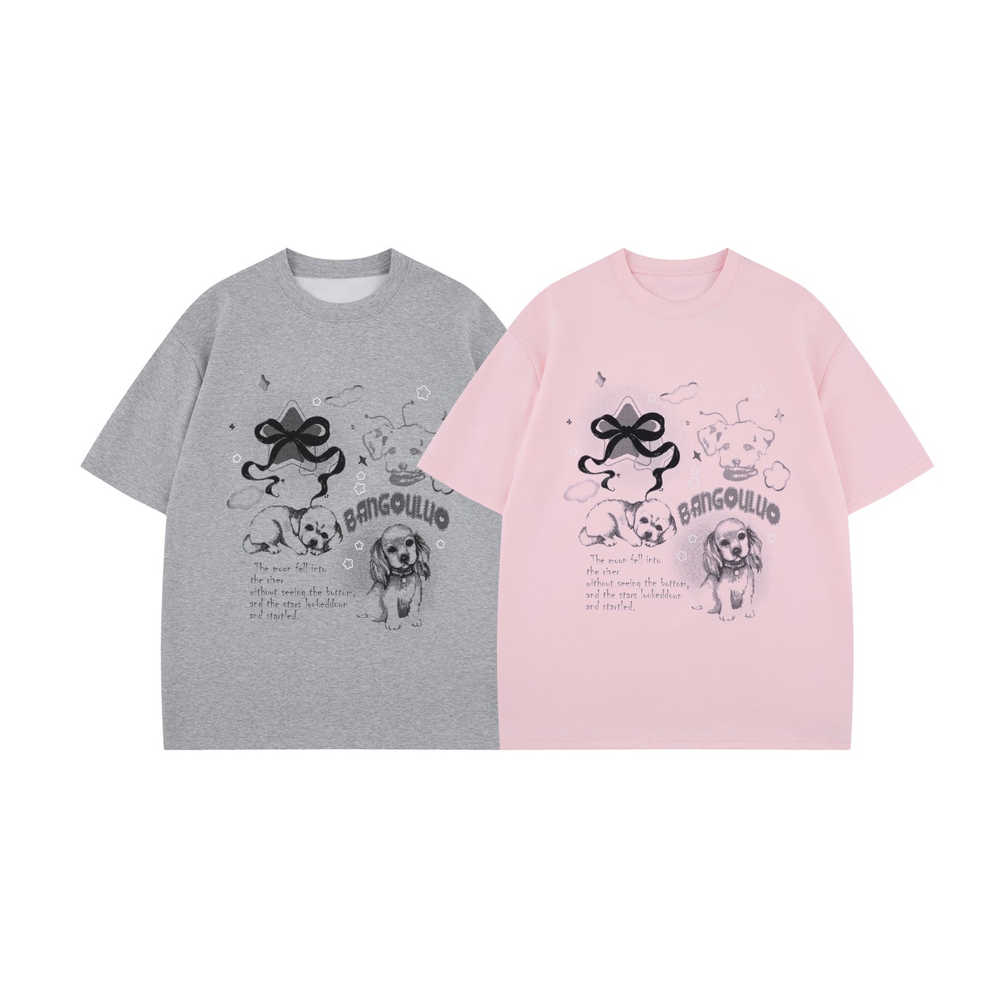 Unisex T-shirts Summer Vintage Cartoon Men's Loose Short Sleeve T-Shirt