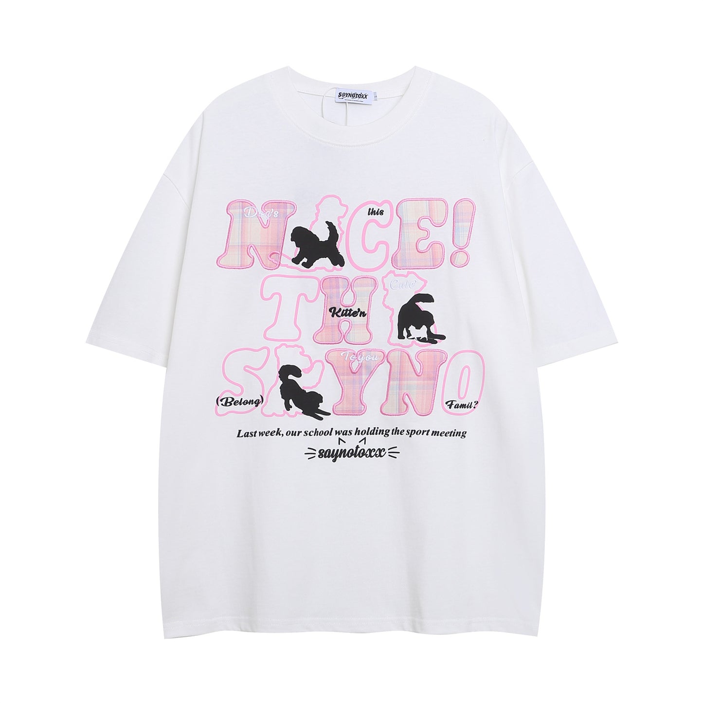 Nyc T Shirt Embroidered Cotton Short Sleeve T-Shirt Summer Loose Casual Top