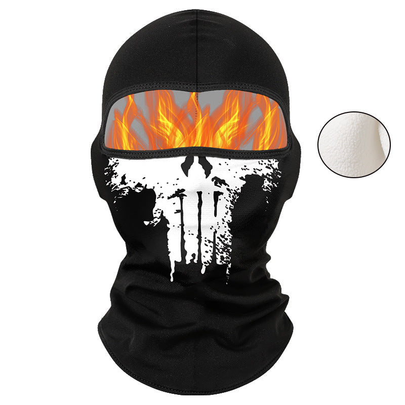 Cycling Windproof Hood Autumn and Winter Fleece Warm and Cold Hat