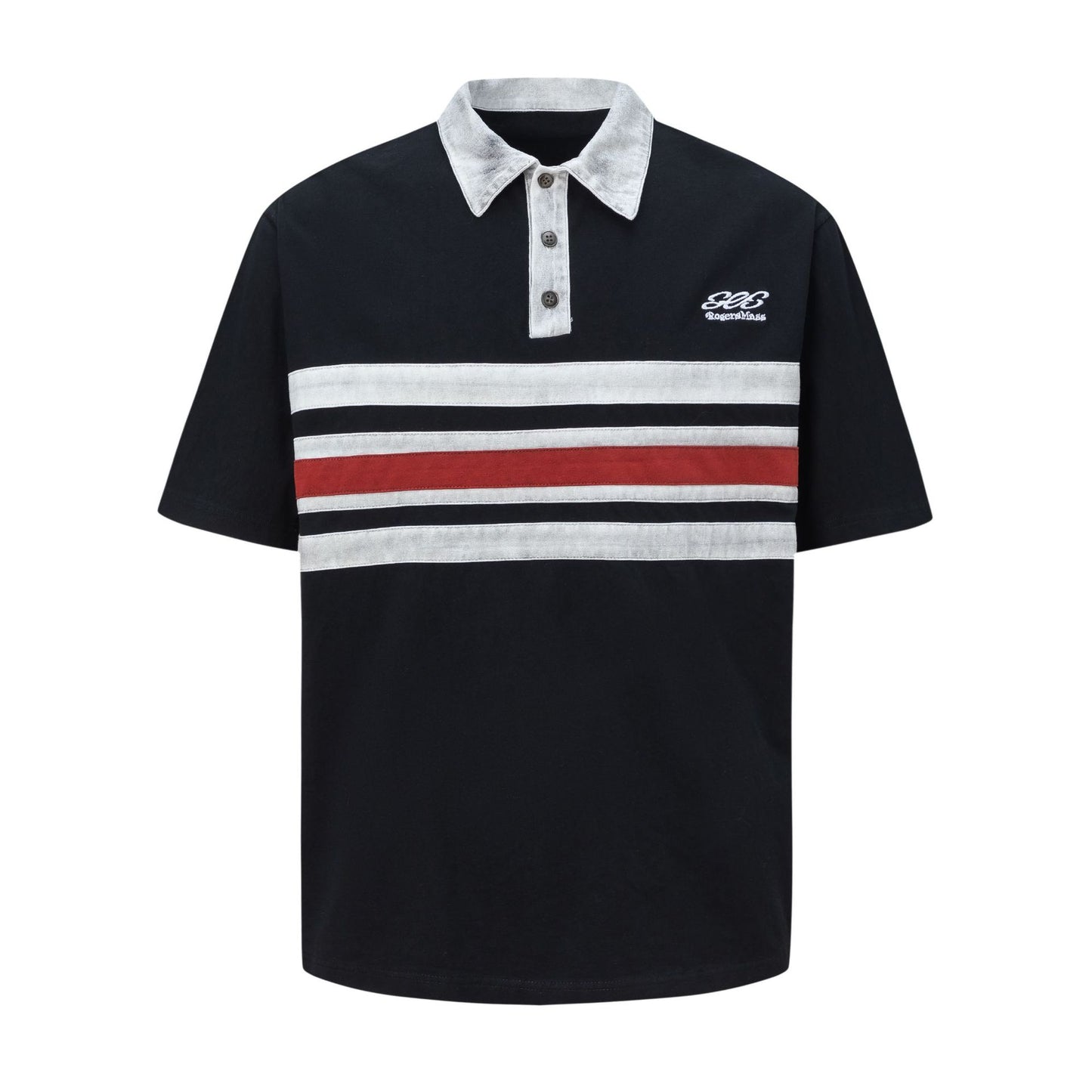 Hip hop clothing new york summer retro washed t-shirt lapel polo shirt short sleeve