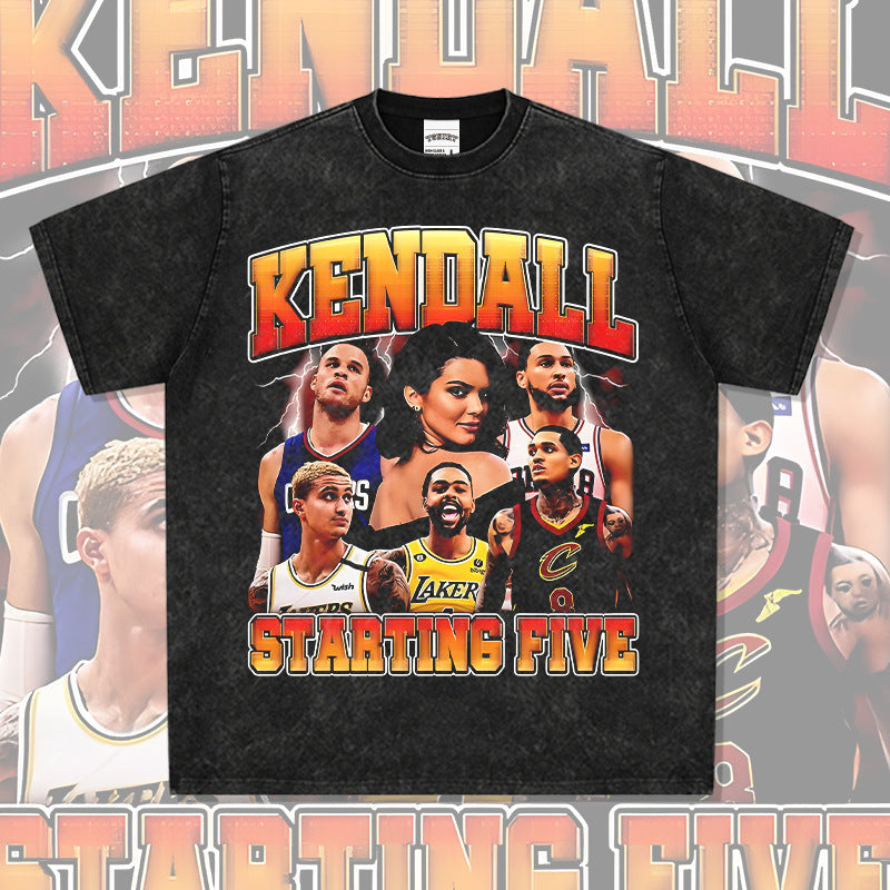 Streetwear masculino Jenner Kuzma Clarkson Booker Griffin T-shirt