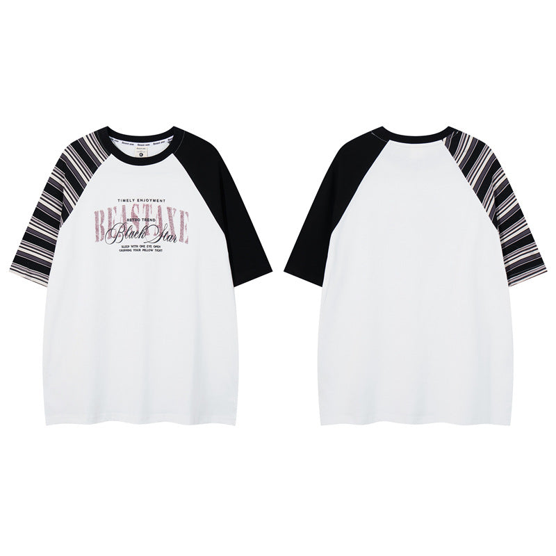 Casual Street Wear Summer Short Sleeve T-Shirt Loose Top