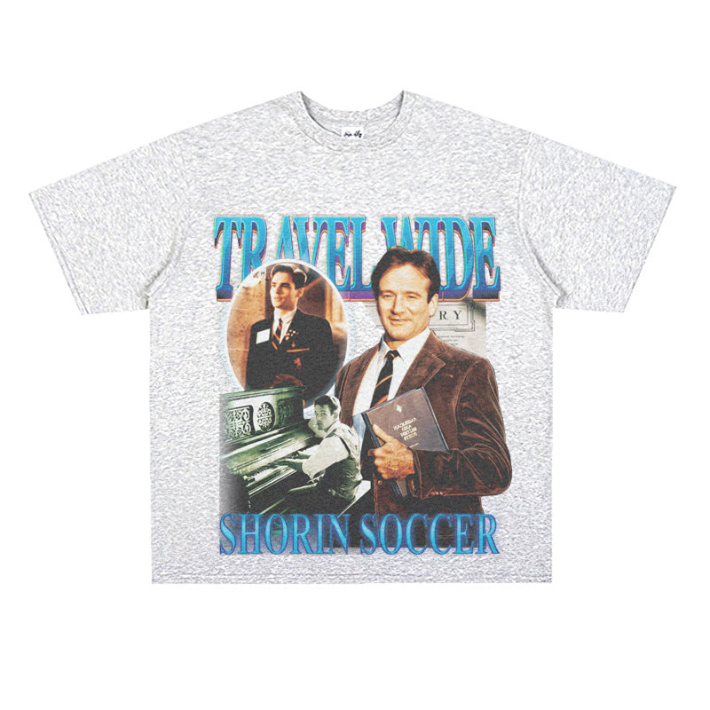 Film Star T Shirt Movie Dead Society Loose Retro Street Cotton T-shirt Men and Women