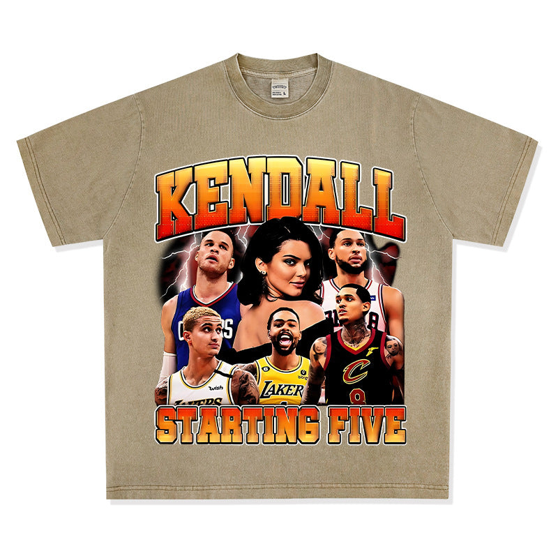 Streetwear masculino Jenner Kuzma Clarkson Booker Griffin T-shirt