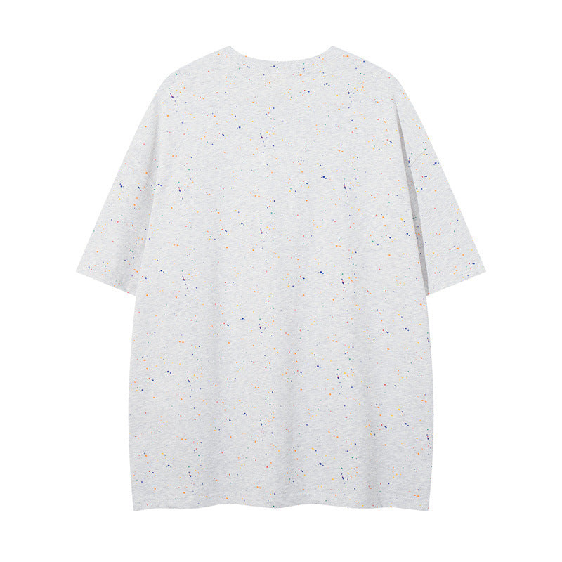 US drip outfits Summer Vintage Star Print Casual Loose Short Sleeve T-Shirts