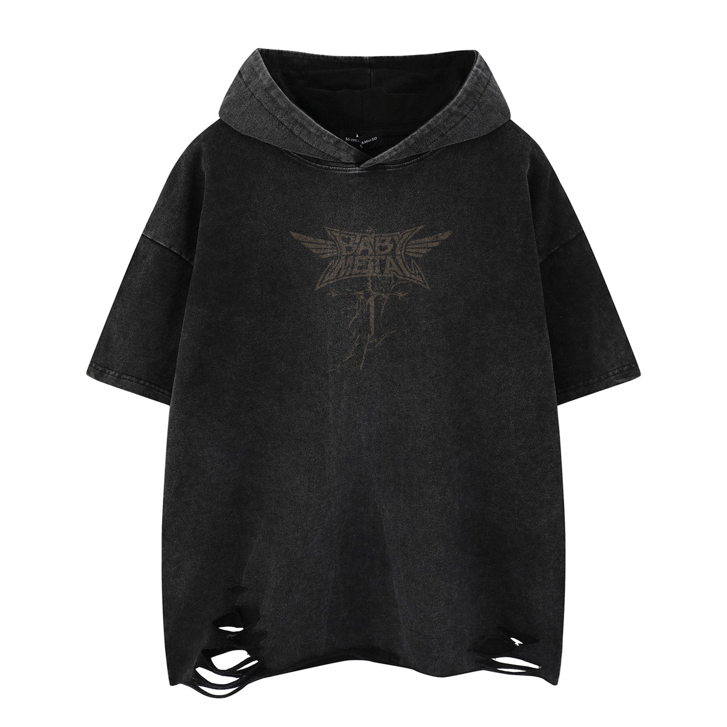 Distorted vintage short-sleeved t-shirt summer loose casual top