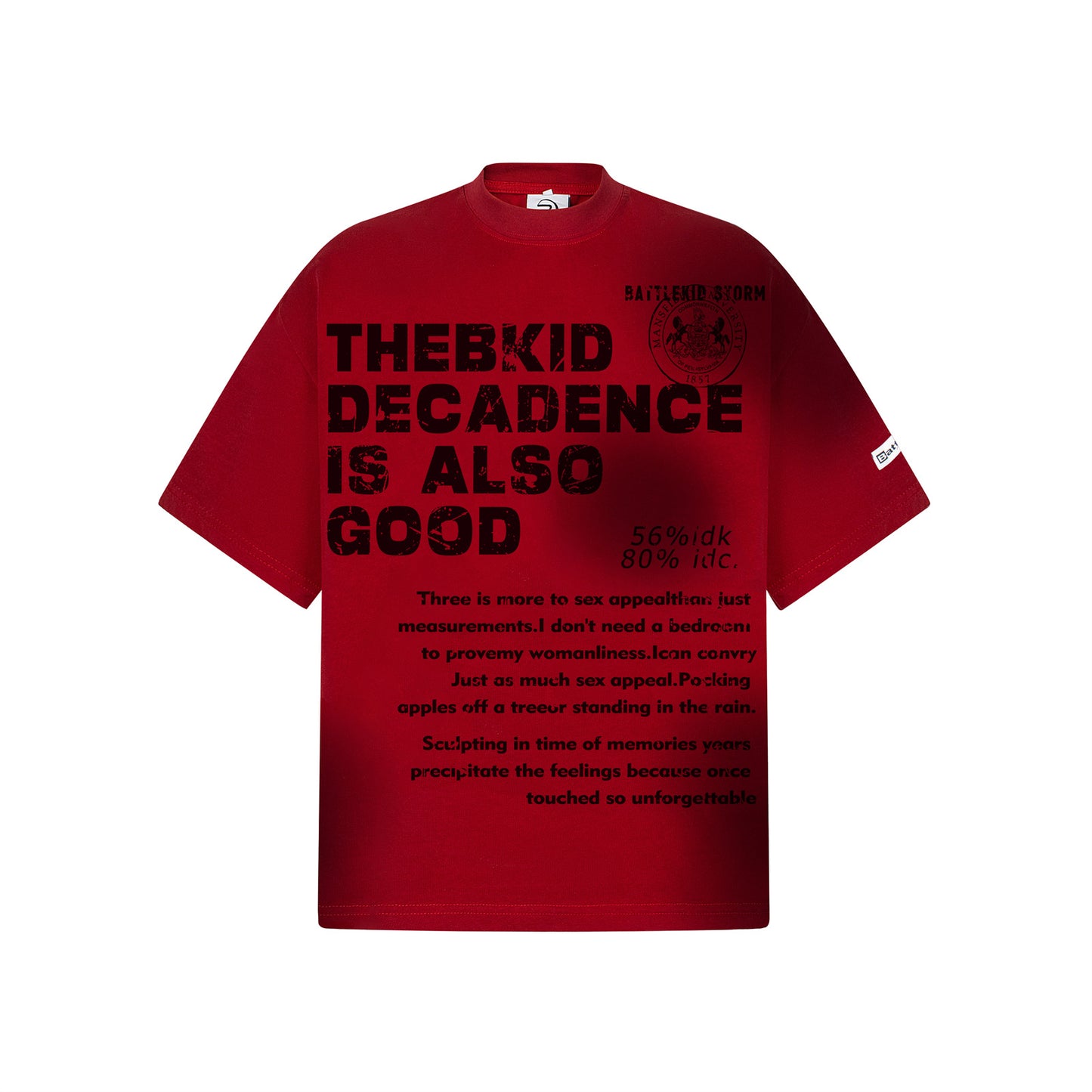 USA Vintage T-Shirt Spray Painting Letter Printing Men's Summer