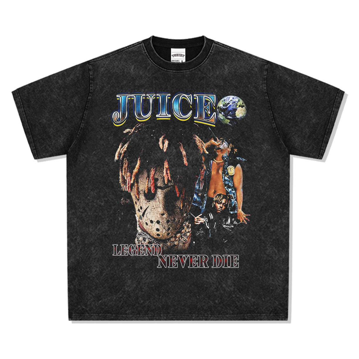 Marcas streetwear usa vintage hip hop joswold juice print short sleeve t-shirt