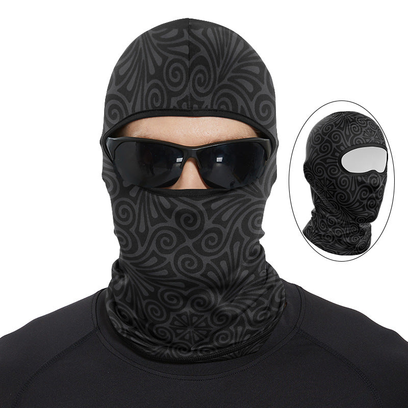 Cycling Windproof Hood Summer Sunscreen Ice Silk Fabric Men's and Women's Lightweight Windproof