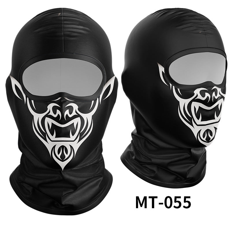Cycling Windproof Hood Breathable Sunscreen Men's and Women's Ice Silk Fabric