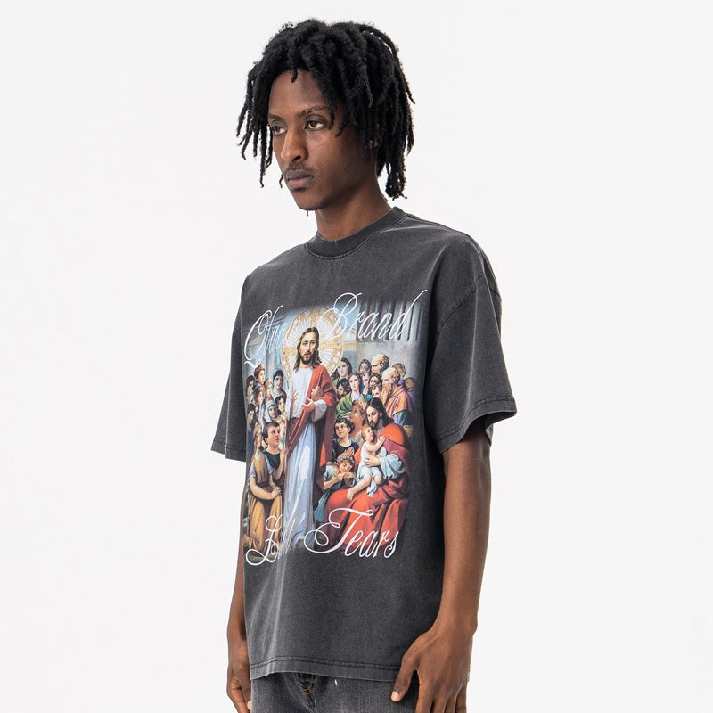 Vic Streetwear Summer Crew Neck Short Sleeve T-Shirt