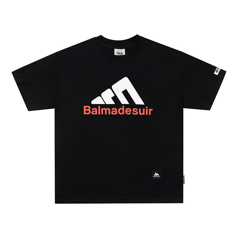Vintage T Shirts Hip Hop Letter Print Short Sleeve T-Shirt Summer Loose