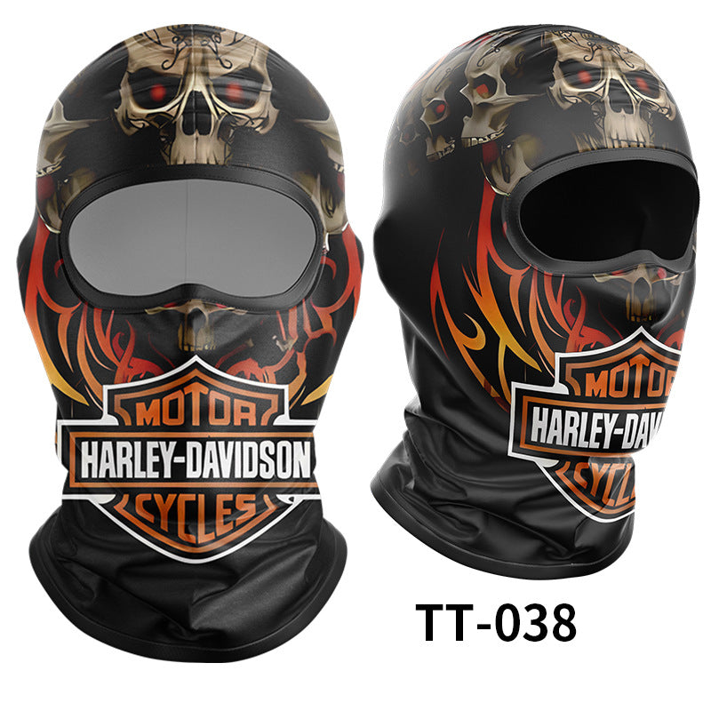 Cycling Windproof Hood Ice Silk Full Face Sunscreen