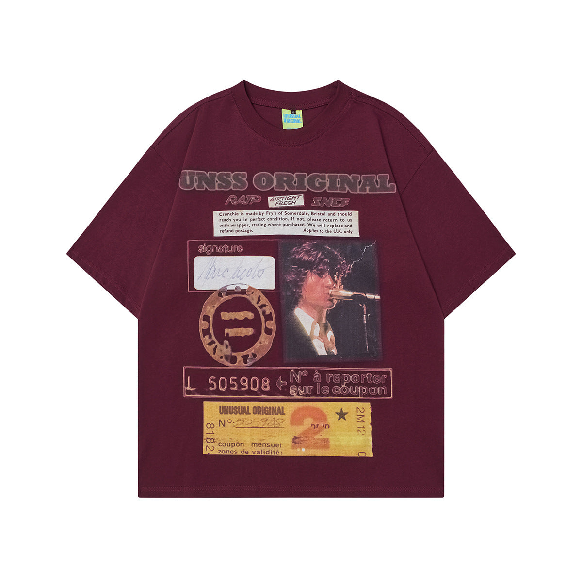 Unisex T-shirts Summer Magazine People Men's Loose Short Sleeve T-Shirt