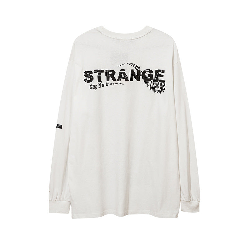 Vintage T Shirts Hip Hop Joker Print Long Sleeve T-Shirt