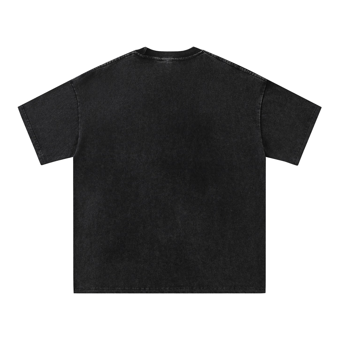 Distorted vintage puppy print crew neck short sleeve t-shirt oversize top