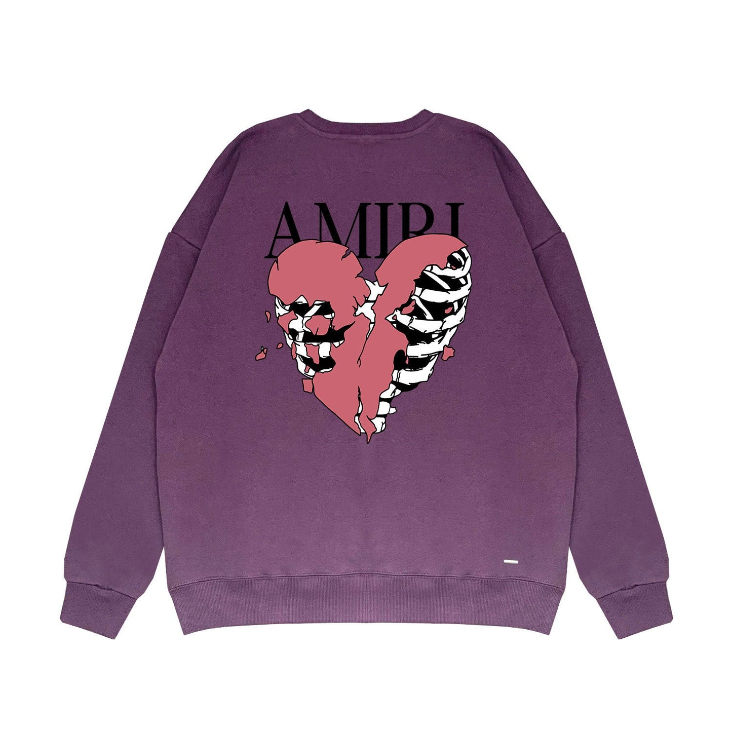 Amiri Long Sleeved Shirt Fashion Brand Crew Sweatshirts round Neck Sweater