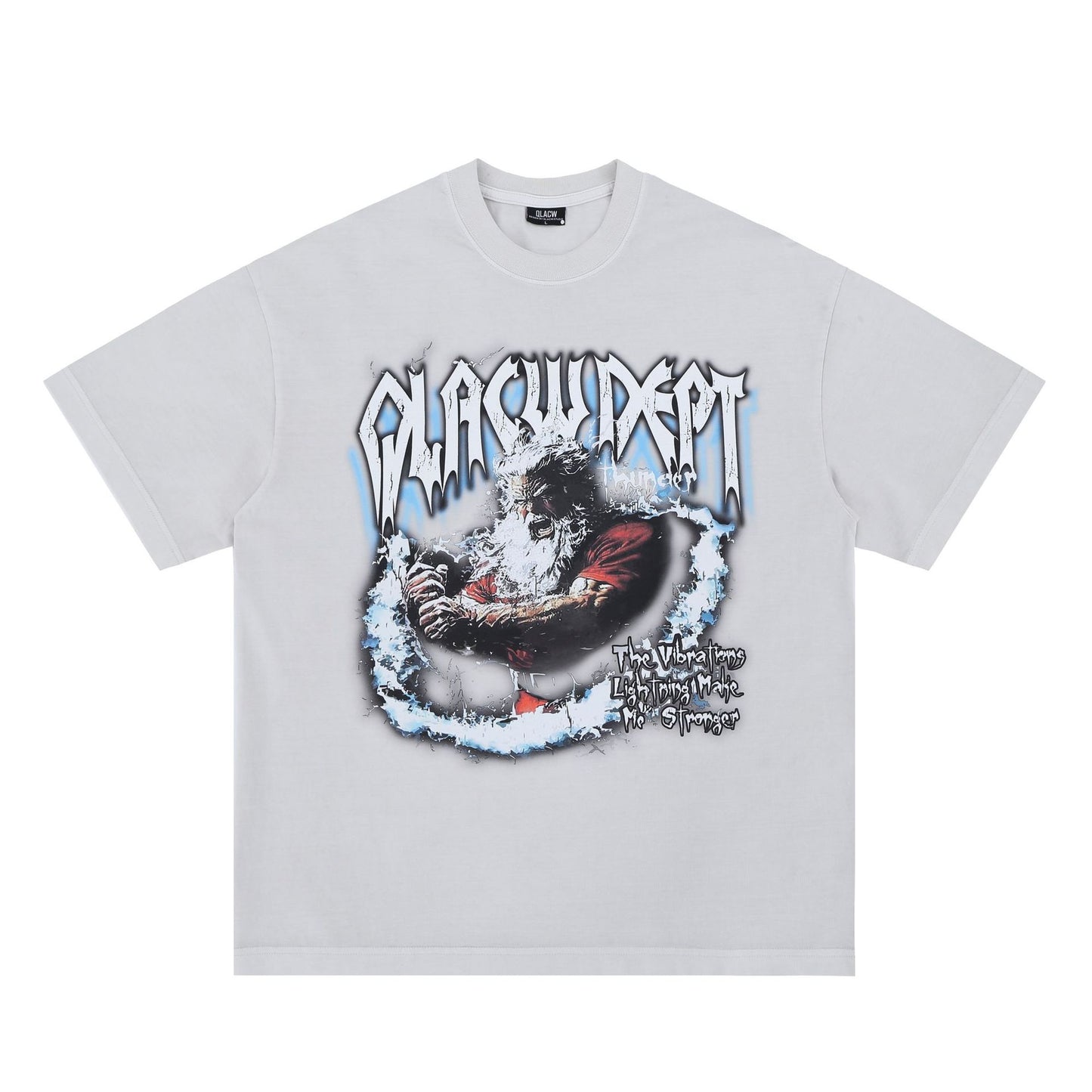 Vic Streetwear Thor Print Summer Short Sleeve T-Shirt Loose
